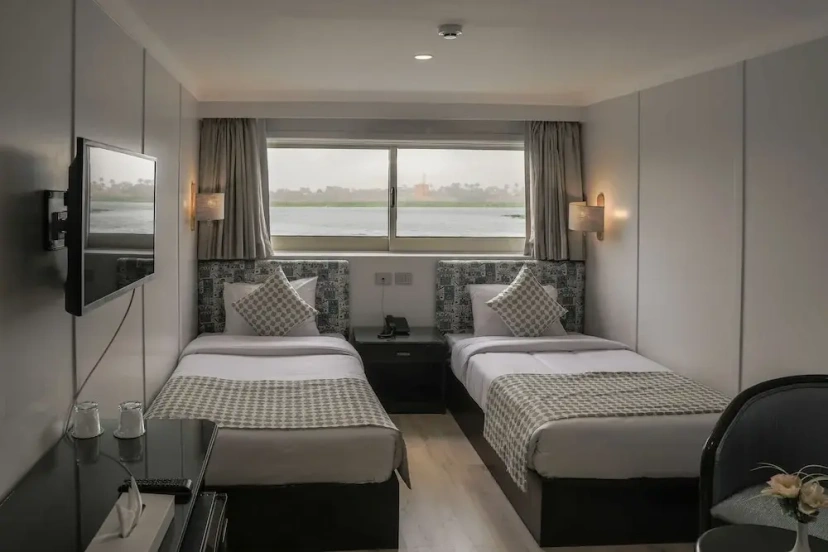 Cabin aboard the MS Da Vinci Nile Cruise Nile cruise